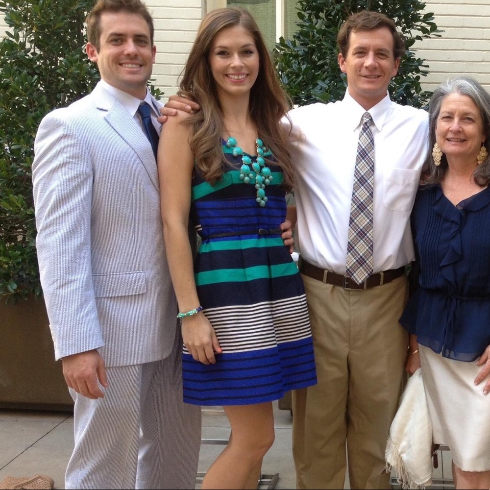 Flash⚡️LOFT Striped Fit & Flare Party Dress